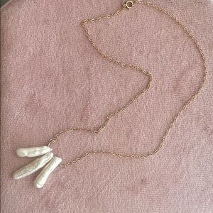 Large Baroque Stick Freshwater Pearl Statement Necklace – Organic Natural Pearls